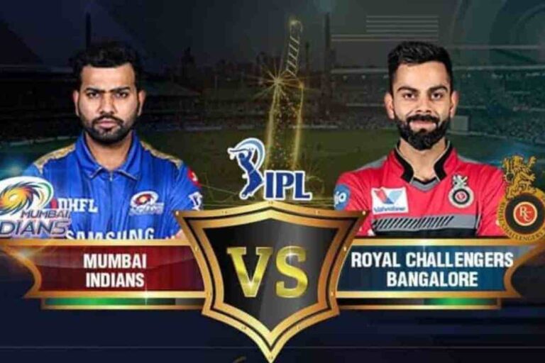 Royal Challengers Cricket Vs Mumbai Indians Team Match Scorecard