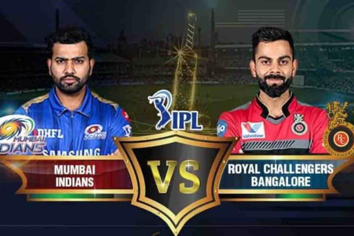 Royal Challengers Cricket Vs Mumbai Indians Team Match Scorecard