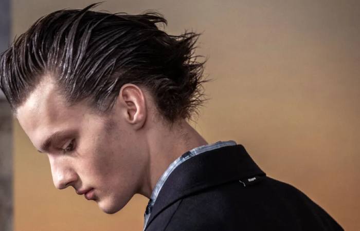 Slick Back - Square Shape Hairstyle Male