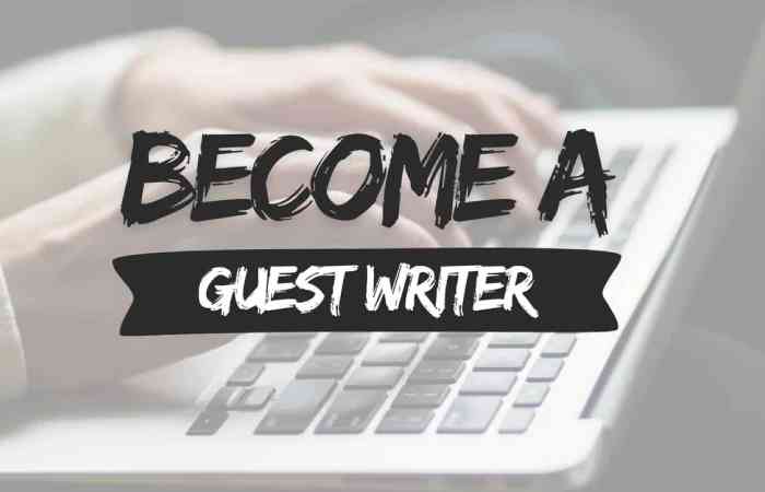 become a guest writer