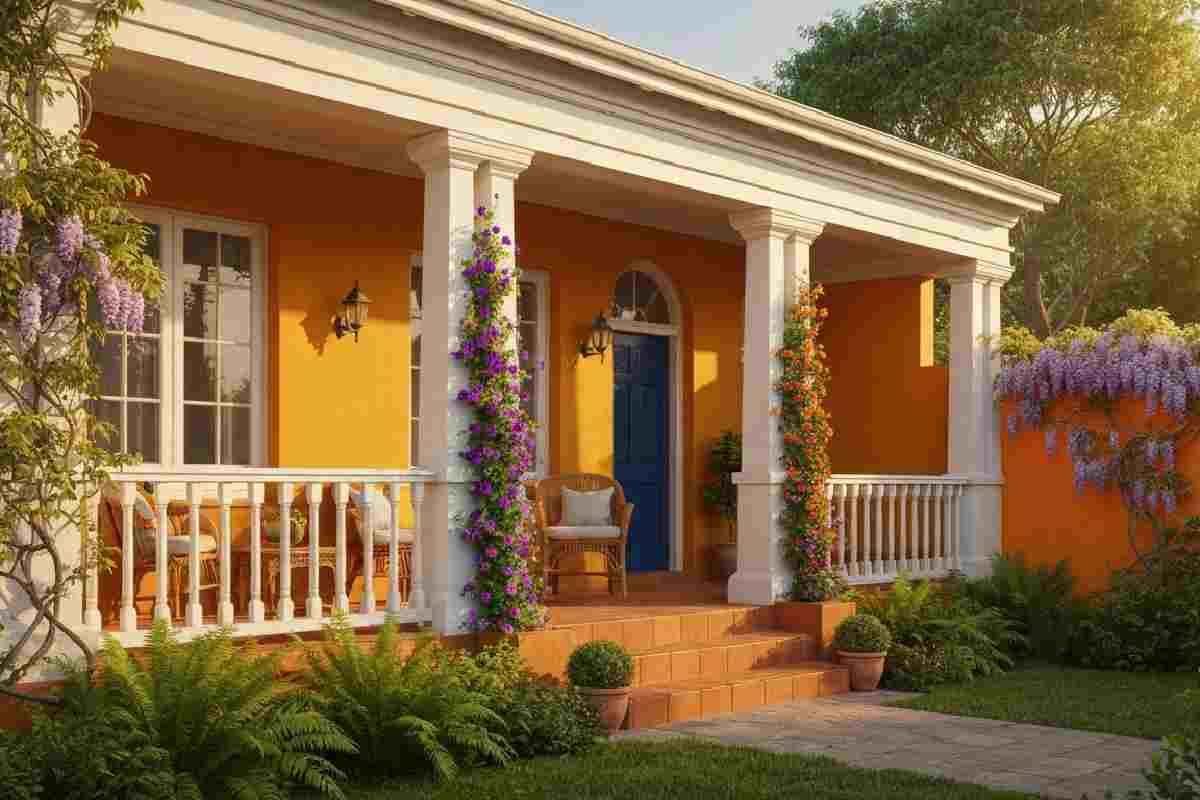 Middle Class Village Single Floor Home Front Design Ideas