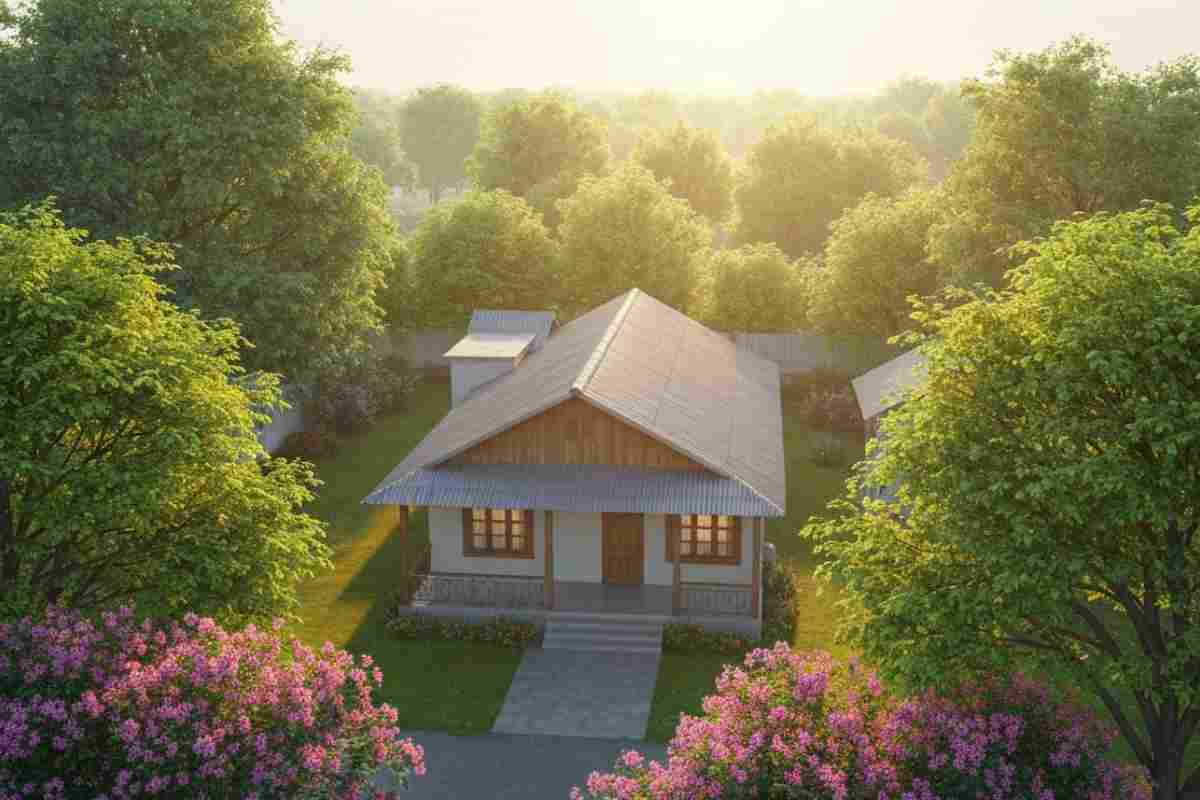 Village House Low Budget Village Single Floor Home Front Design